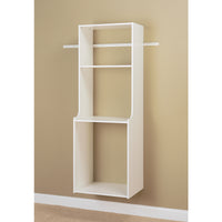 Easy Track 84 in. H X 25.125 in. W X 19 in. L Wood Closet Organizer