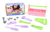 Green Toys TLSP2-1287 Pink Tool Set 15 Piece Set