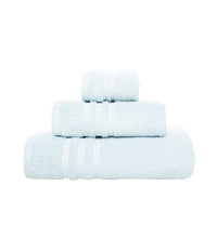 LINIM 3-Pcs Towel Set Towels Zero Twist 100% Cotton Bath, Hand, Washcloth Blue