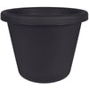 HC Companies 20 in. H X 24 in. D Plastic Classic Planter Black