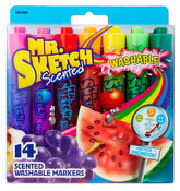 Mr. Sketch 1924061 Chisel Tip Mr. Sketch Scented Washable Markers Assortment 14 Count