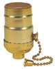 Westinghouse Brass Medium Base Pull Chain Socket 1 pk