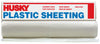 Husky Plastic Sheeting 6 mil x 20 ft. W Polyethylene Clear 100 ft. L