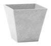 Novelty Artstone 8 in. H X 7.8 in. W X 7.8 in. D Resin Ella Planter Gray