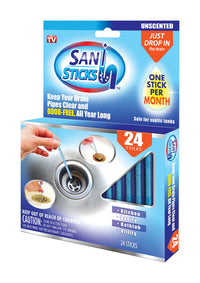 Sani Sticks No Scent Concentrated Deodorizing Multi-Purpose Cleaner Stick (Pack of 6)