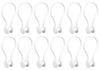 iDesign White Plastic Shower Curtain Rings 1 pk