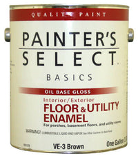 Value Floor & Utility Enamel, Oil-Base, Brown, 1-Gal. (Pack of 2)