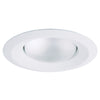 Halo E-Series Matte White 5 in. W Plastic Self-Flanged Splay Trim