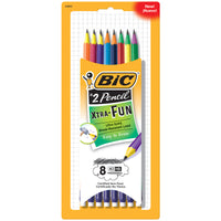 Bic PGEP81-A-BLK #2 Pencils Xtra-Fun 8 Count