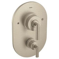 Brushed nickel Posi-Temp(R) with diverter valve trim