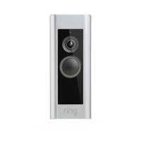 Ring Pro Satin Nickel Silver Metal/Plastic Wired Video Doorbell