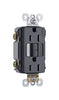 Pass & Seymour  15 amps 125 volt Black  GFCI Outlet  5-15R  1 pk