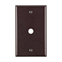 Leviton Brown 1 gang Thermoplastic Wall Plate 1 pk