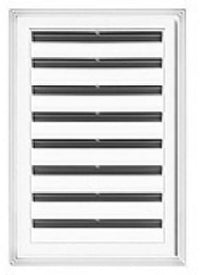 Rectangular Gable Vent, White, 18 x 24-In.