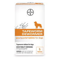 For Dogs, 5  Prazquantel Tablets