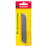 Great Neck Metal Snap Blade 4.375 in. L 5 pc