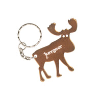 KeyGear Metal Brown Moose Bottle Opener Key Holder