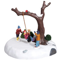 Lemax Multicolored Tire Swing Twirl Christmas Village Accessory 5.71 L x 6.42 H x 5.71 W in.