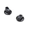 Tops Plastic Black Fitz-All Replacement Appliance Knobs (Set of 2)