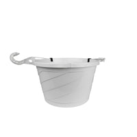 Akro Mils HSI10008A10 10" White Euro Hanging Basket (Pack of 12)