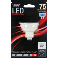 Feit Electric MR16 GU5.3 LED Bulb Warm White 75 Watt Equivalence 1 pk