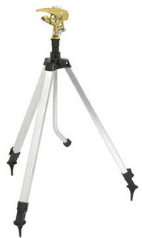 Tripod Impulse Sprinkler, Metal, Covers 5,800-Sq. Ft.