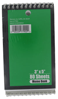 Norcom 77902-72 3 X 5 Memo Notebook