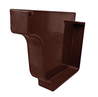 Genova 5 in.   H X 5 in.   W X 5.1 in.   L Brown Vinyl K Left End Cap