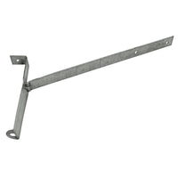 Genova  0.143 in. H x 0.143 in. W x 0.22 in. L White  Galvanized  Gutter Strap Hanger