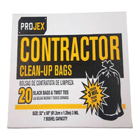 Primrose Plastics Projex 42 gal Contractor Bags Twist Ties 20 pk