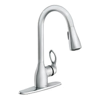 CHROME ONE-HANDLE HIGH ARC PULLDOWN KITCHEN FAUCET