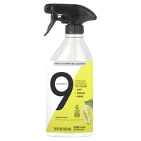 9 Elements Lemon Scent Multi-Purpose Cleaner Liquid 18 oz (Pack of 6)