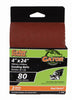 Gator 24 in. L X 4 in. W Aluminum Oxide Sanding Belt 80 Grit Medium 2 pc