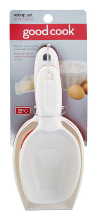 Good Cook  White  Plastic  Scoop Set