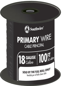 Coleman Cable  100 ft. Stranded  18 Ga. Primary Wire