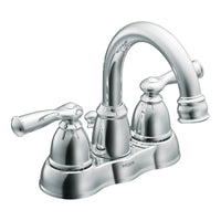 Moen  Banbury  Chrome  Two Handle  Lavatory Faucet  4 in.