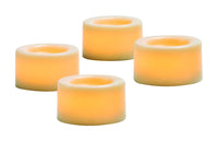 Inglow  Butter Cream  Vanilla Scent Pillar  Candle  0.75 in. H