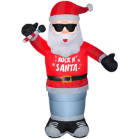 Gemmy LED 72.05 in.   Inflatable Animated Rockin Santa