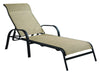 Living Accents  1 pc. Steel Frame Chaise Lounge  Beige