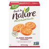 Back To Nature Classic Round Crackers - Safflower Oil and Sea Salt - Case of 6 - 8.5 oz.