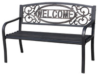 Welcome Steel Park Bench