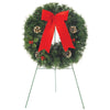 Greenfields Green Memorial Wreath with Stand 20 in. Dia. (Pack of 4)