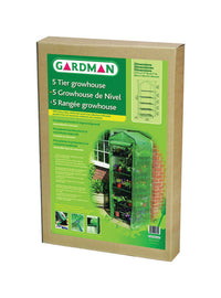 Gardman  Green  79 in. H x 18 in. W 5-Tier Growhouse