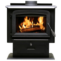 US Stove Ashley EPA Certified 2000 sq ft Pedestal Cord Wood Stove