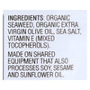 Gimme Seaweed Snacks Seaweed Snack - Organic - Extra Virgin Olive Oil - Case of 12 - .35 oz