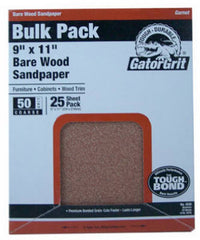 Sandpaper, Garnet Medium 80-Grit, 9 x 11-In., 25-Ct.