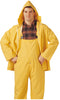 PVC on Polyester Rainwear .35-Mm Suit, Yellow, Large