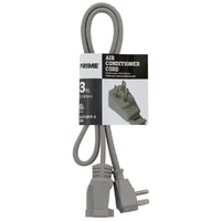 Prime Indoor 3 ft. L Gray Extension Cord 14/3 SPT-3