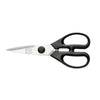 Chicago Cutlery Black/Silver Satin Stainless Steel Classic Kitchen Scissors with Plastic Handle