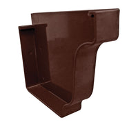 Genova  5 in. H x 5 in. W x 5.1 in. L Brown  Vinyl  K  Right End Cap